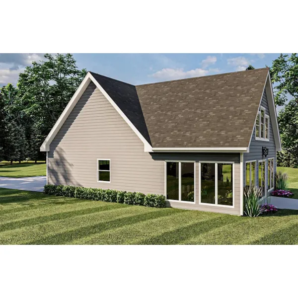 Building Plans Side View Photo 01 - 125D-6068 | House Plans and More