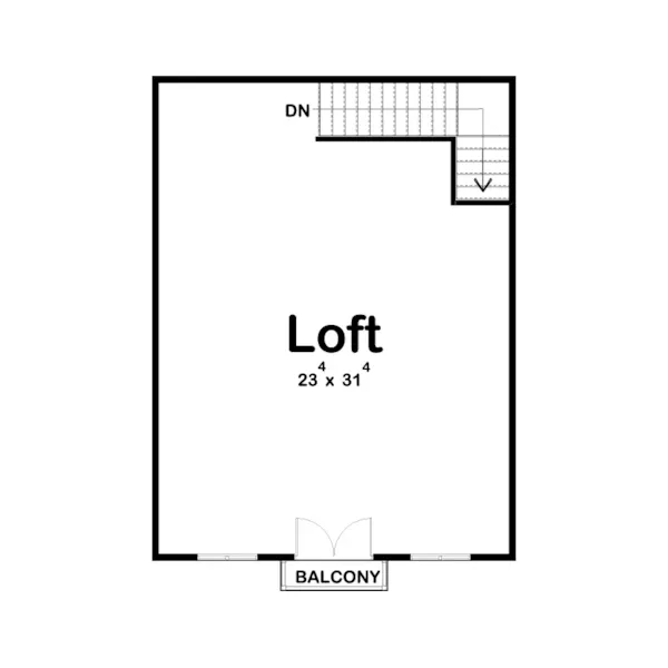 Building Plans Second Floor - 125D-6074 | House Plans and More