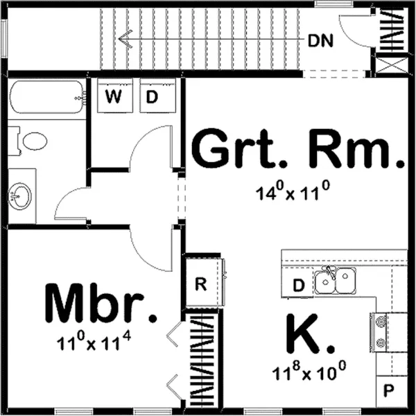 Mediterranean House Plan Second Floor - Gianna Stucco Apartment Garage 125D-7501 | House Plans and More