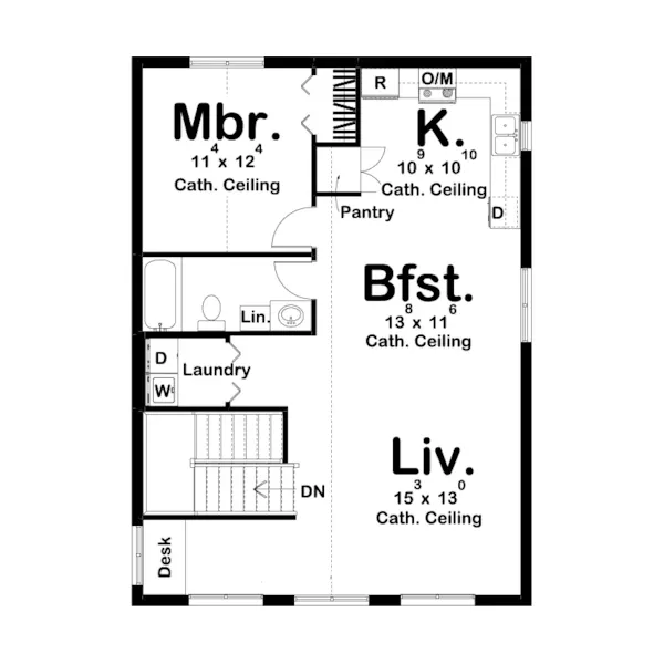 Building Plans Second Floor - 125D-7542 | House Plans and More