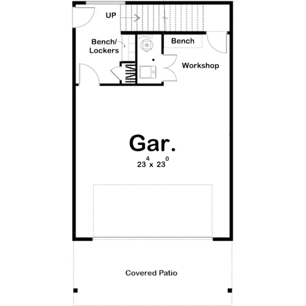 Vacation House Plan First Floor - 125D-7543 | House Plans and More