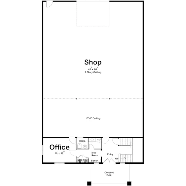 Arts & Crafts House Plan First Floor - 125D-7572 | House Plans and More