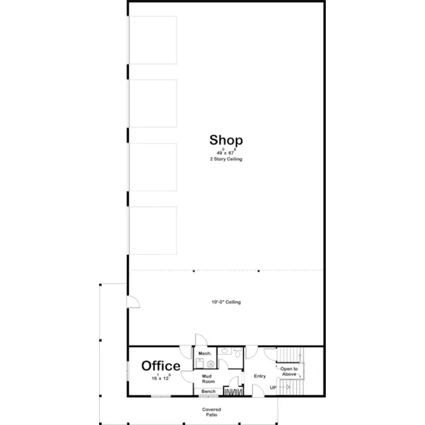 Building Plans First Floor - 125D-7573 | House Plans and More