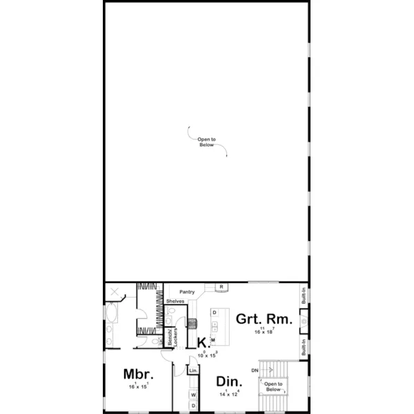 Building Plans Second Floor - 125D-7573 | House Plans and More