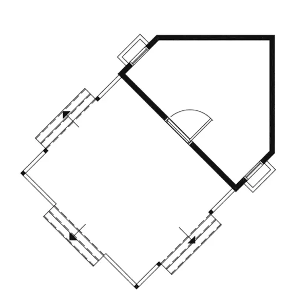 Building Plans First Floor - Spicer Covered Patio Shed 127D-4502 | House Plans and More