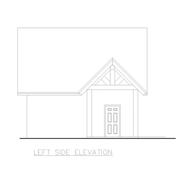 Building Plans Left Elevation -  133D-6000 | House Plans and More