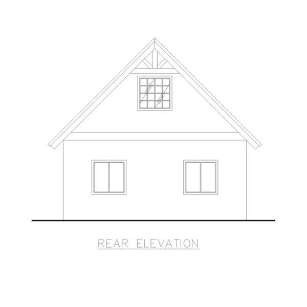 Building Plans Rear Elevation -  133D-6000 | House Plans and More