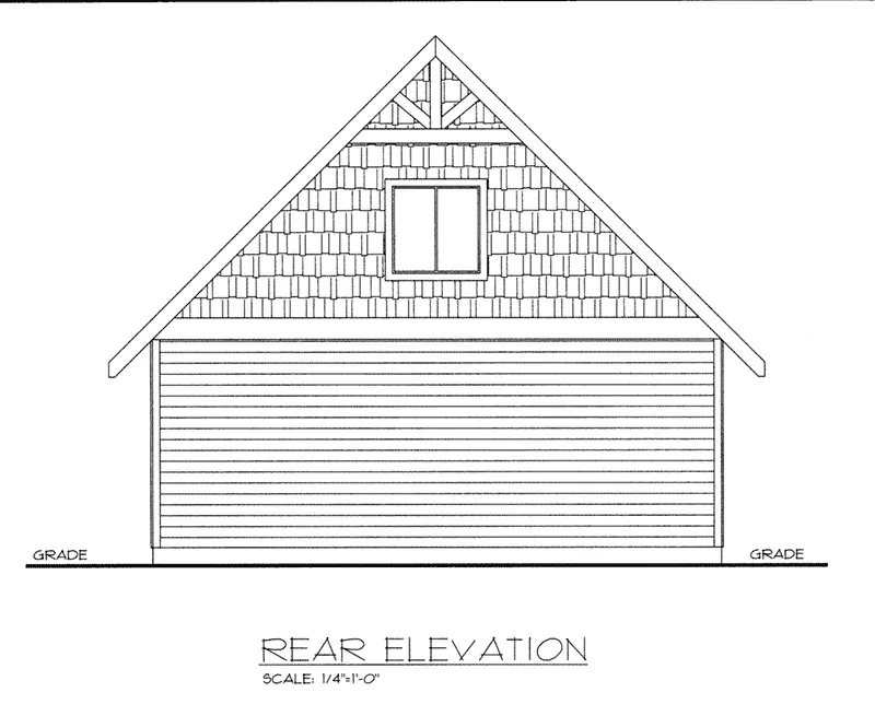 Building Plans Rear Elevation -  133D-6002 | House Plans and More