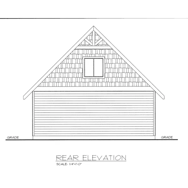 Building Plans Rear Elevation -  133D-6002 | House Plans and More