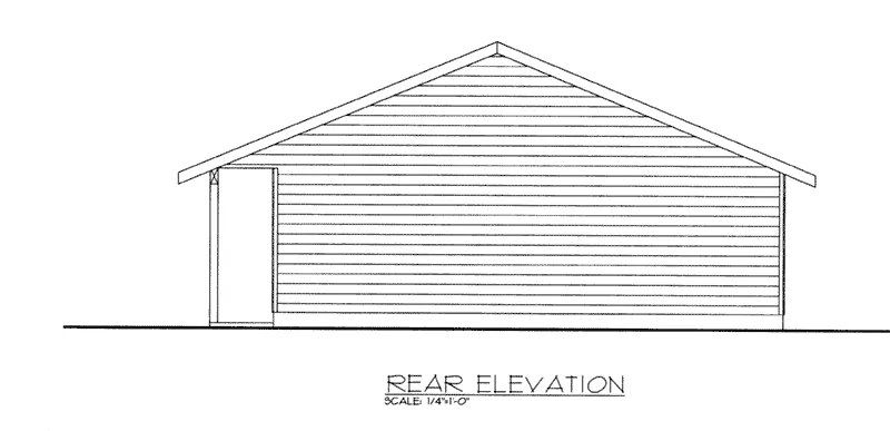 Building Plans Rear Elevation -  133D-6004 | House Plans and More