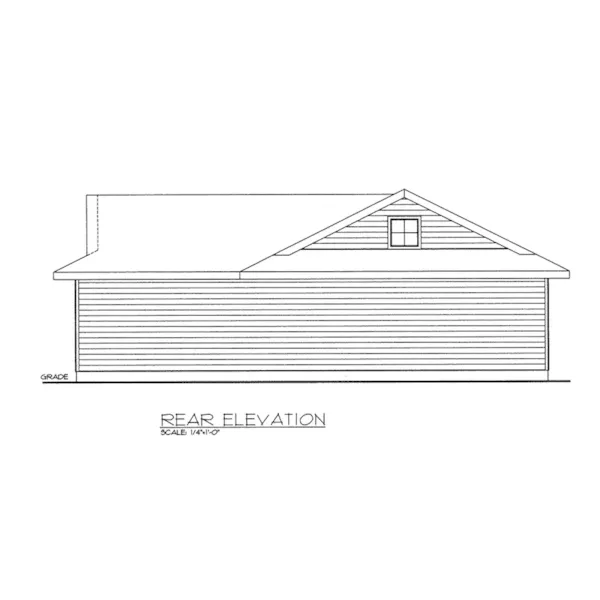 Building Plans Rear Elevation -  133D-6005 | House Plans and More