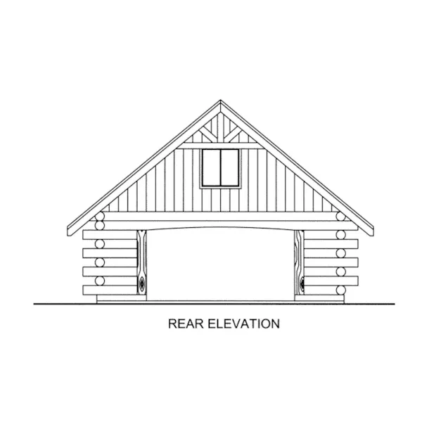 Building Plans Rear Elevation -  133D-6006 | House Plans and More