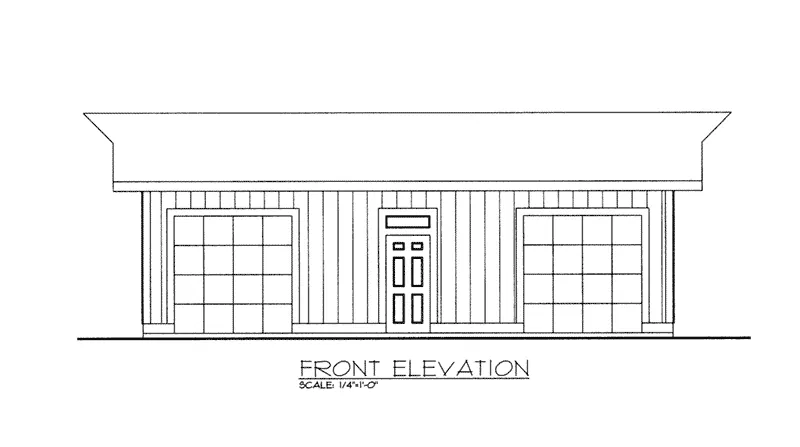 Building Plans Front Elevation -  133D-6007 | House Plans and More