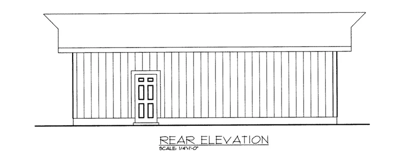 Building Plans Rear Elevation -  133D-6007 | House Plans and More