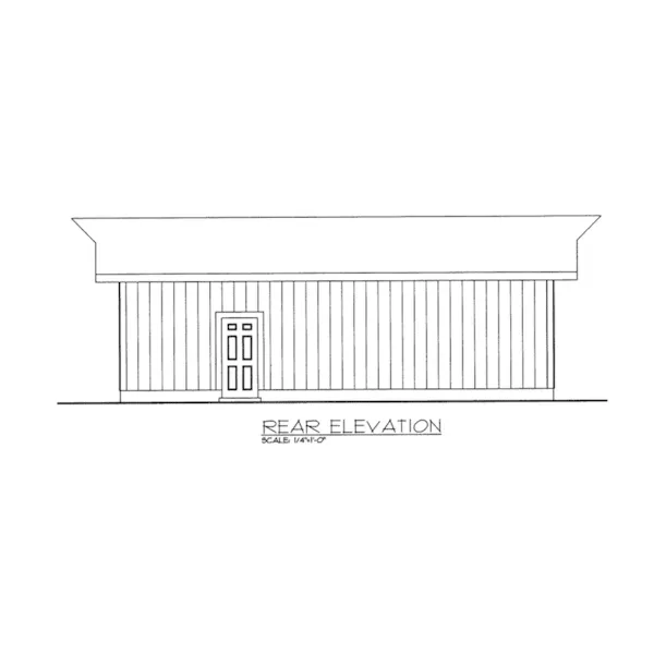 Building Plans Rear Elevation -  133D-6007 | House Plans and More