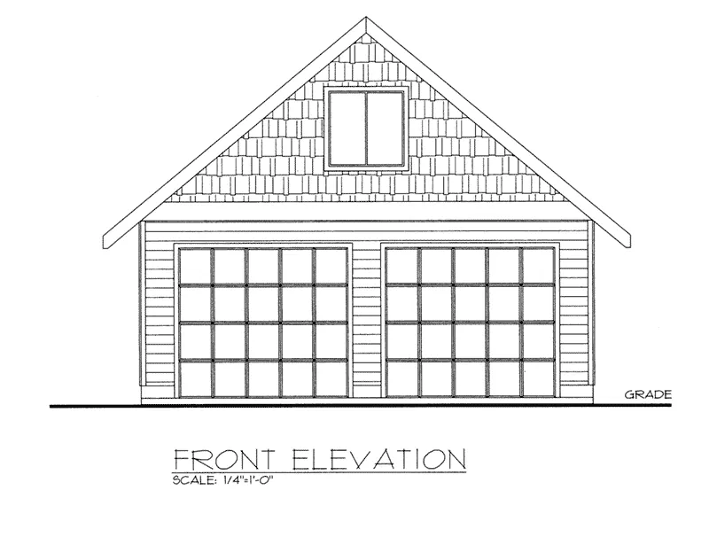 Building Plans Front Elevation -  133D-6008 | House Plans and More