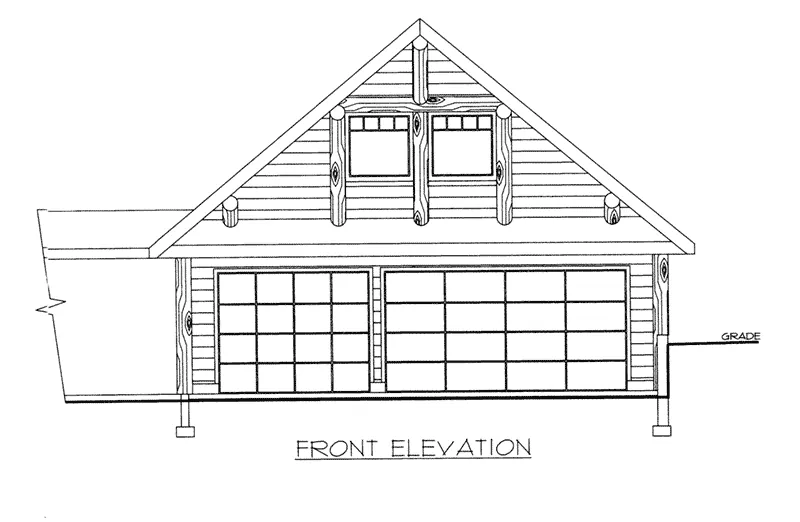Building Plans Front Elevation -  133D-6009 | House Plans and More