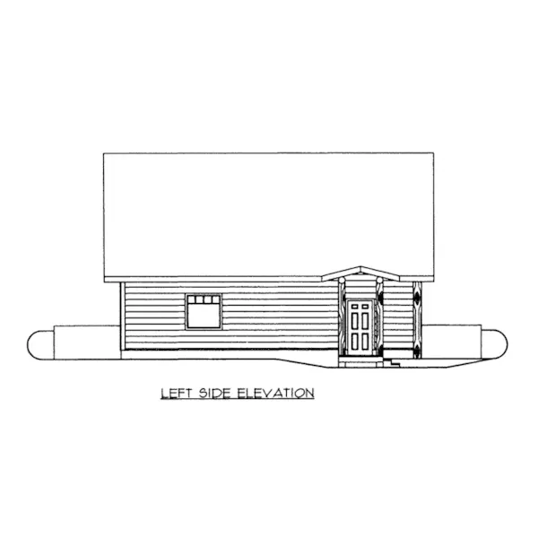 Building Plans Left Elevation -  133D-6009 | House Plans and More