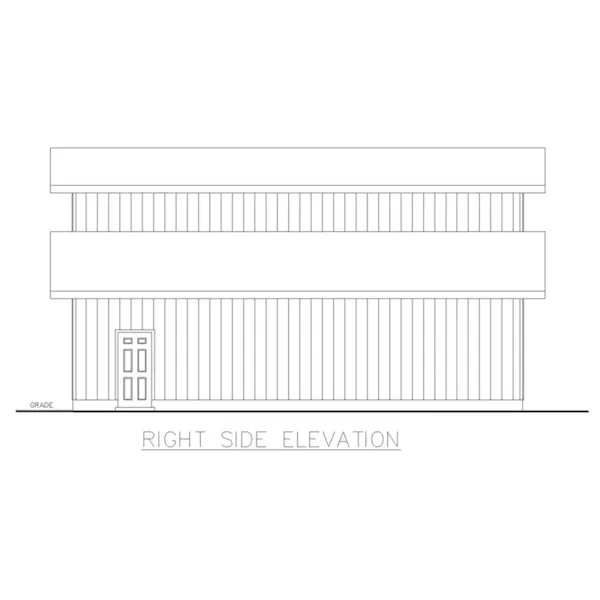 Building Plans Right Elevation - 133D-6011 | House Plans and More