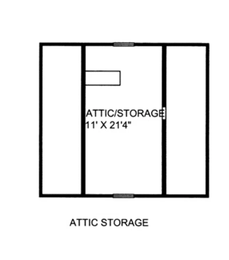 Mountain House Plan Attic Floor Plan - 133D-6012 | House Plans and More