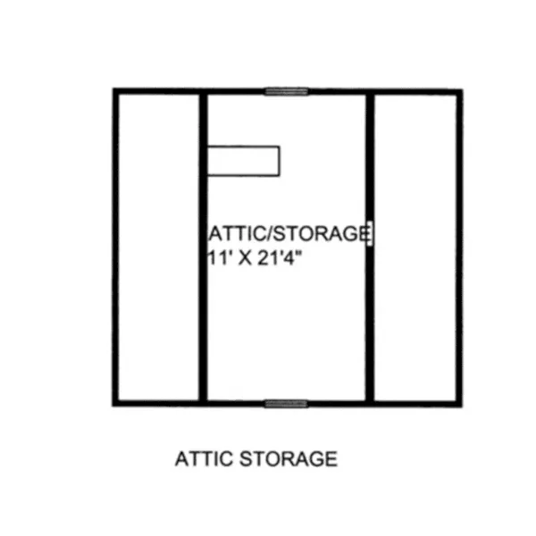 Bungalow House Plan Attic Floor Plan - 133D-6012 | House Plans and More