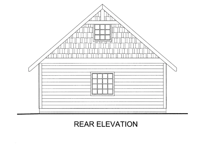 Mountain House Plan Rear Elevation - 133D-6012 | House Plans and More