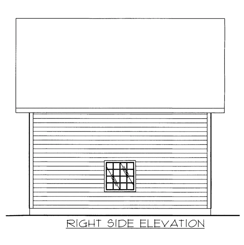 Building Plans Right Elevation - 133D-6013 | House Plans and More
