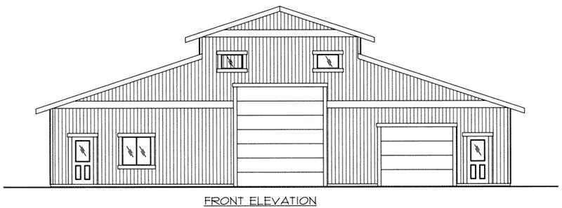 Building Plans Front Elevation -  133D-7500 | House Plans and More