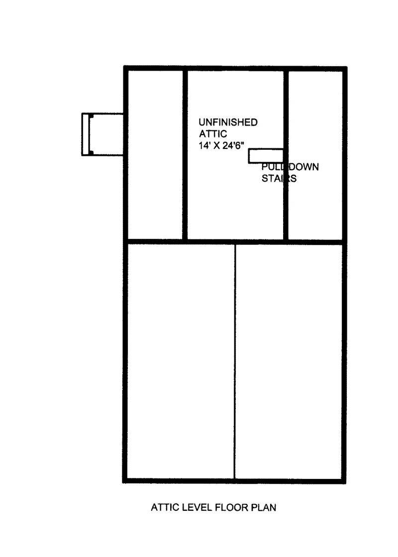 Building Plans Attic Floor Plan -  133D-7501 | House Plans and More