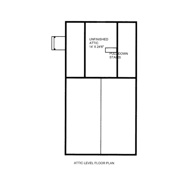 Building Plans Attic Floor Plan -  133D-7501 | House Plans and More