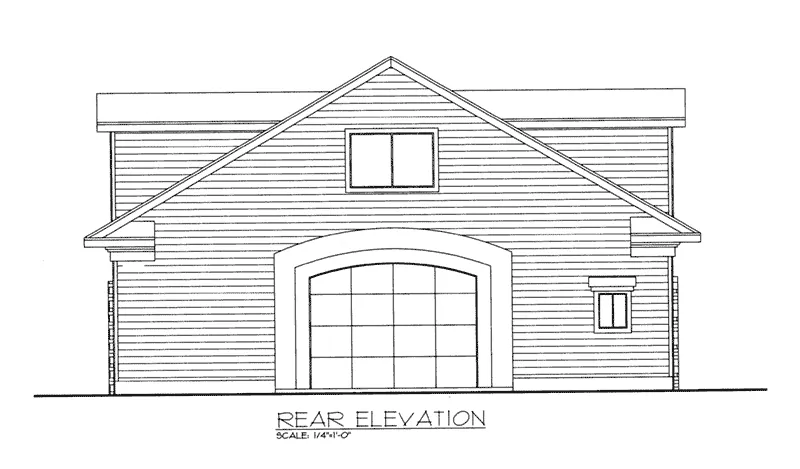 Building Plans Rear Elevation -  133D-7505 | House Plans and More