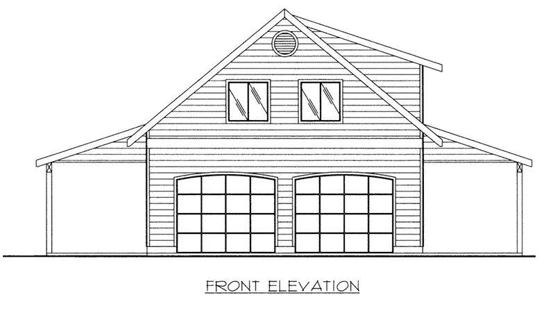 Building Plans Front Elevation -  133D-7507 | House Plans and More