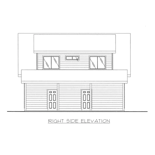 Building Plans Right Elevation -  133D-7507 | House Plans and More