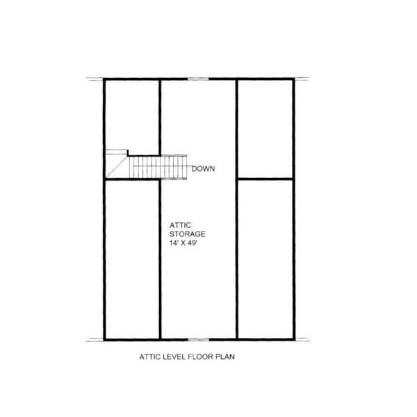 Building Plans Attic Floor Plan -  133D-7508 | House Plans and More