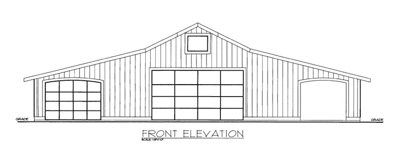 Building Plans Front Elevation -  133D-7508 | House Plans and More