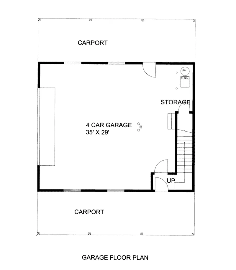 Country House Plan First Floor -  133D-7509 | House Plans and More