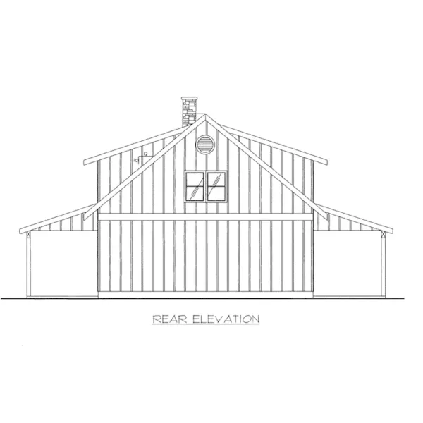 Building Plans Rear Elevation -  133D-7509 | House Plans and More