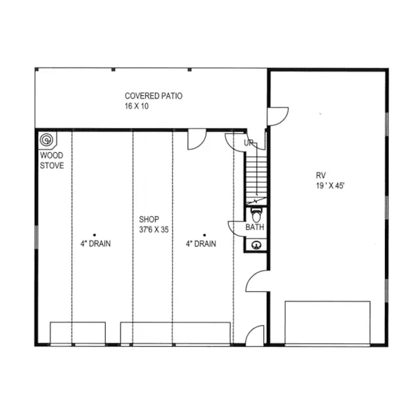 Rustic House Plan First Floor -  133D-7511 | House Plans and More