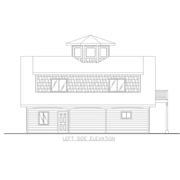 Country House Plan Left Elevation - 133D-7513 | House Plans and More