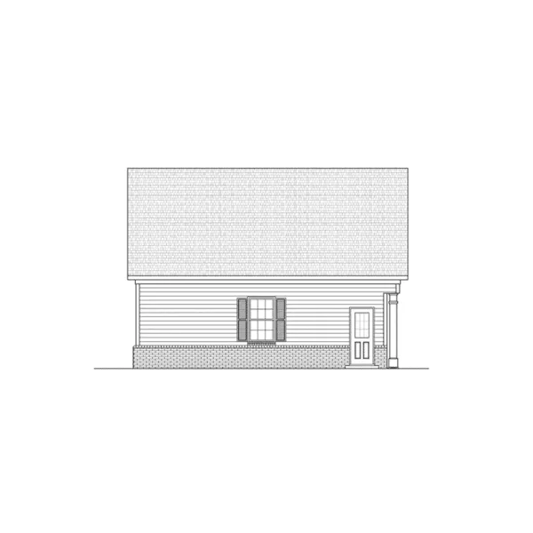 Building Plans Left Elevation -  136D-6004 | House Plans and More