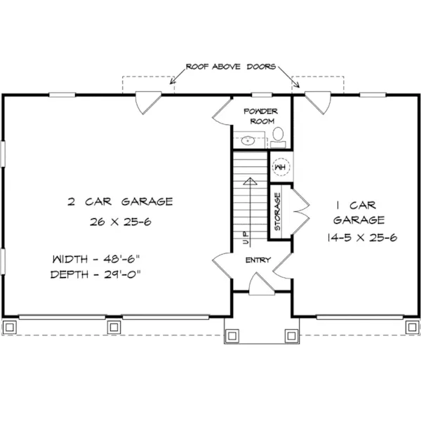 Craftsman House Plan First Floor - 136D-7505 | House Plans and More