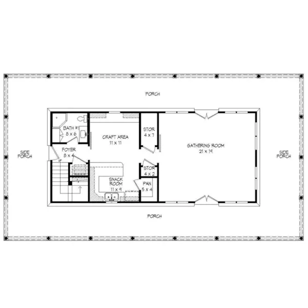 Country House Plan First Floor -  142D-6052 | House Plans and More