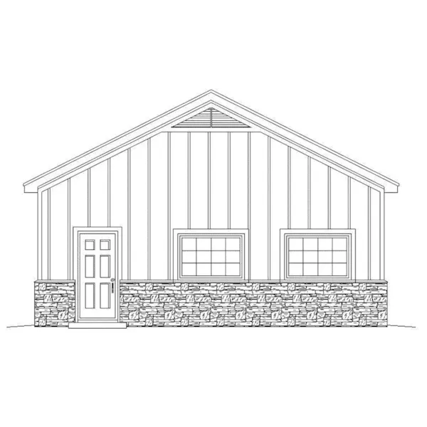 Building Plans Right Elevation -  142D-6106 | House Plans and More