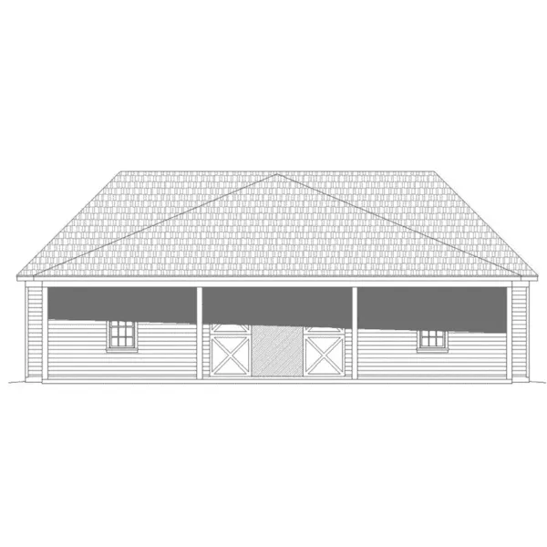 Building Plans Rear Elevation -  142D-6111 | House Plans and More