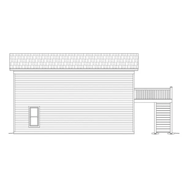 Building Plans Right Elevation -  142D-6129 | House Plans and More