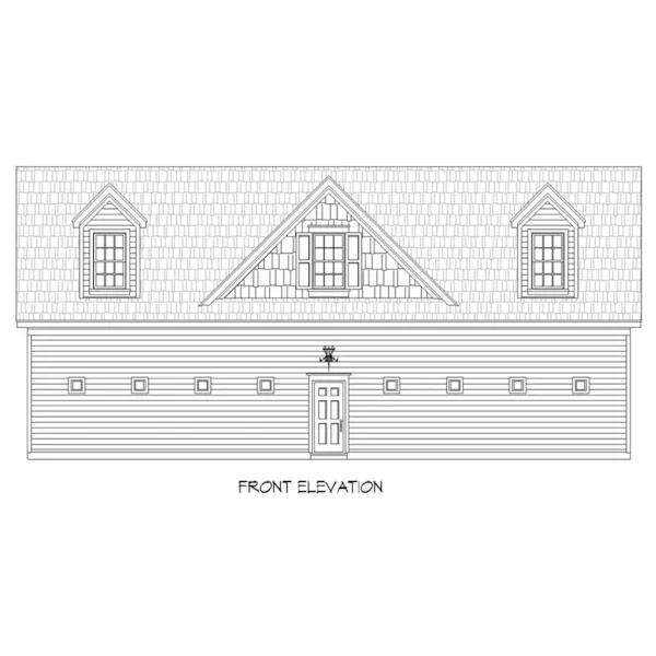 Building Plans Front of Home -  142D-6131 | House Plans and More