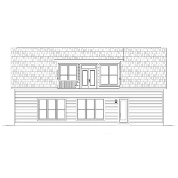 Building Plans Rear Elevation - 142D-6215 | House Plans and More