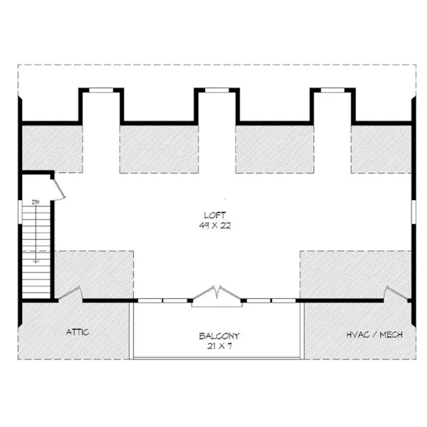 Building Plans Second Floor - 142D-6216 | House Plans and More