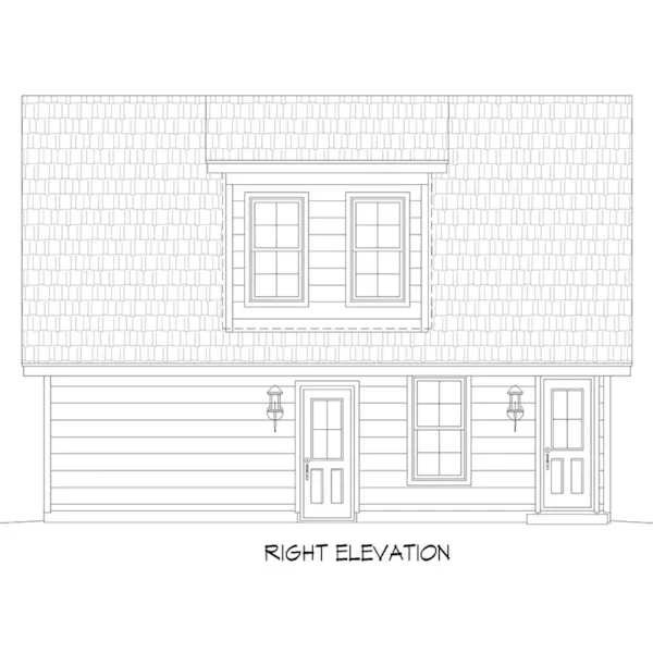 Building Plans Right Elevation - 142D-6231 | House Plans and More