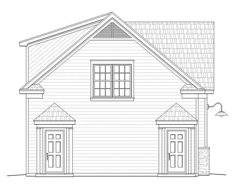 Traditional House Plan Left Elevation -  142D-7502 | House Plans and More